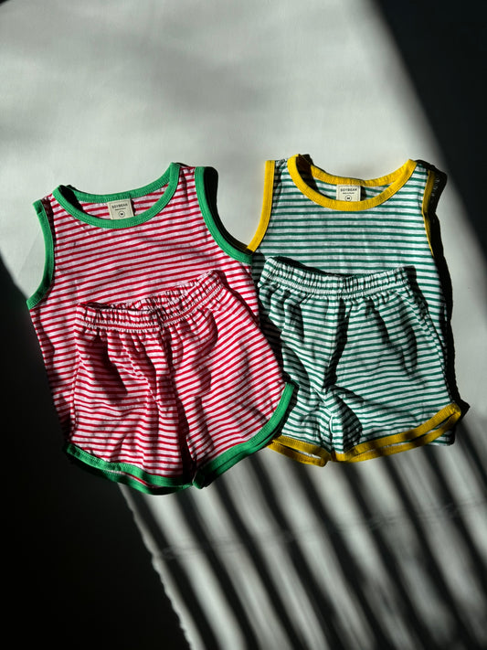 Watermelon Matching tank and shorts - set