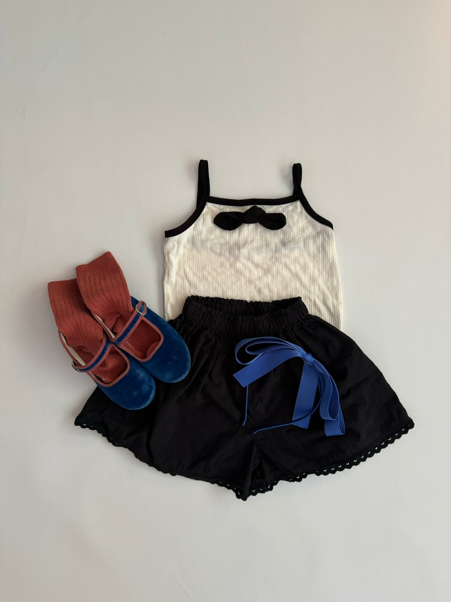 Black Bow Tank Top - Sets