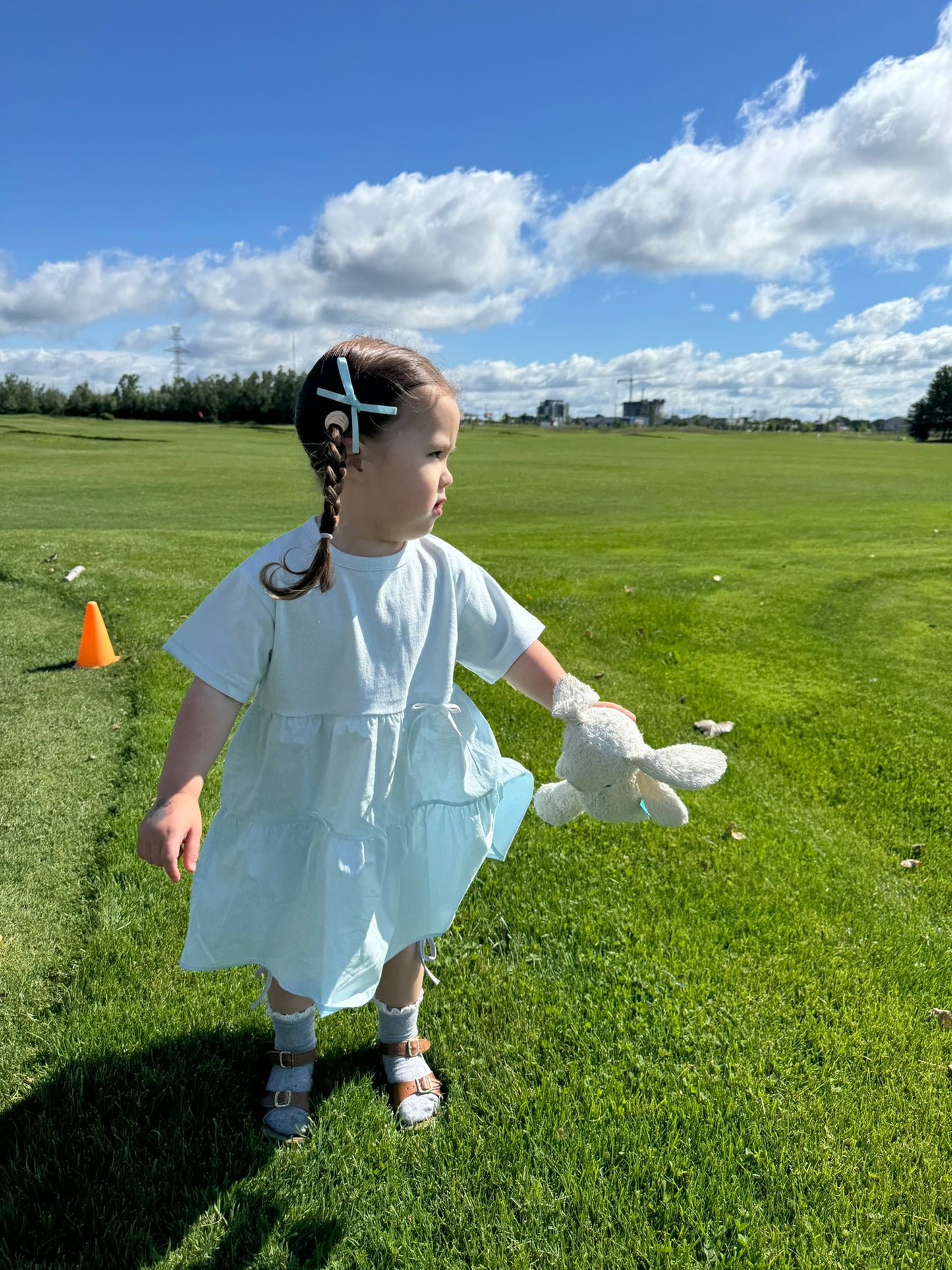 Baby Blue Bow - Dress