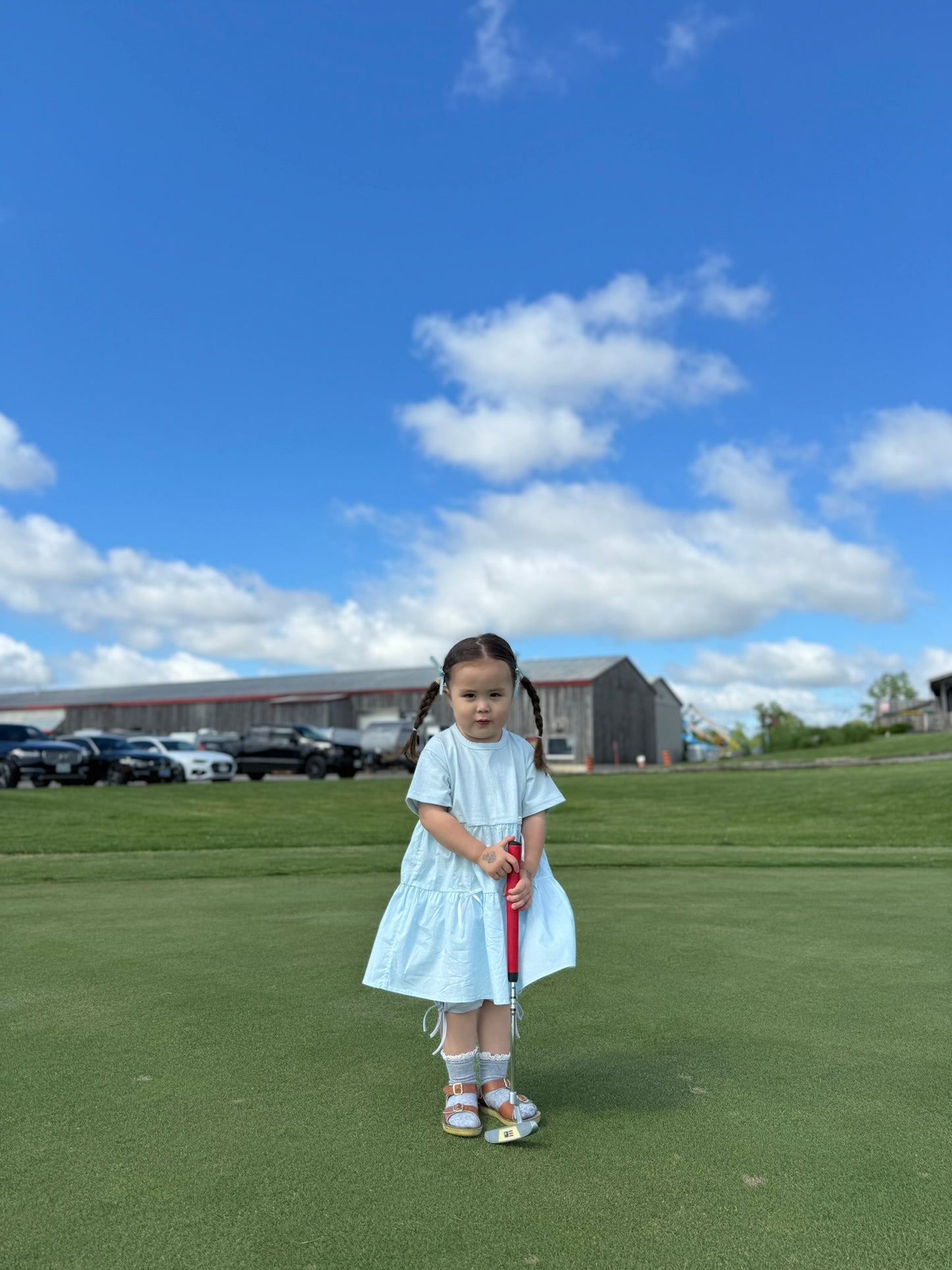 Baby Blue Bow - Dress